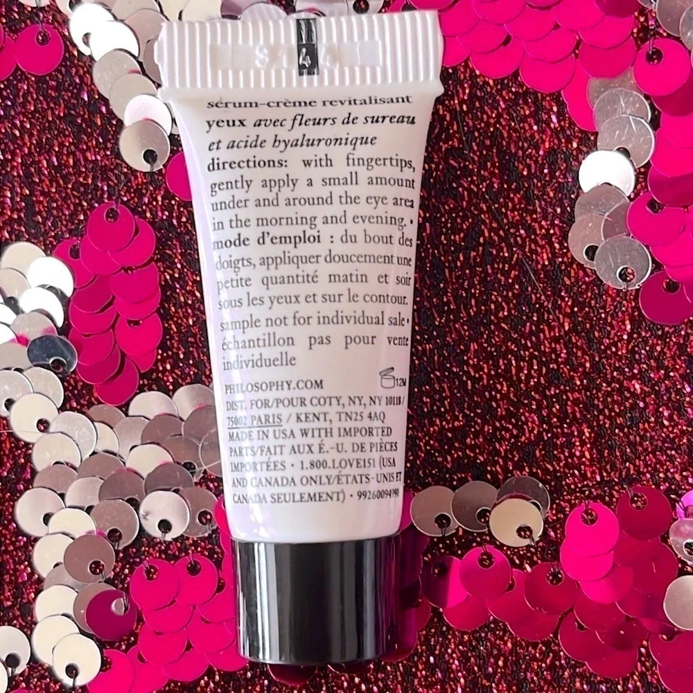 Brand New Philosophy Hope in a Jar Multi-Tasking Moisturizer, Peel, Eye Zip Bag